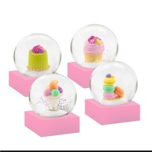 CoolSnowGlobes - Mini Desserts Set of 4 Snow Globes